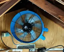 attic fan services with installed attic ventilation fan system in Jacksonville, FL